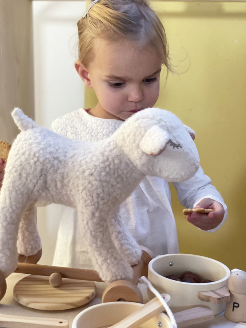 Egmont Toys - Trekfiguur Schaap Mary | Houten Speelgoed