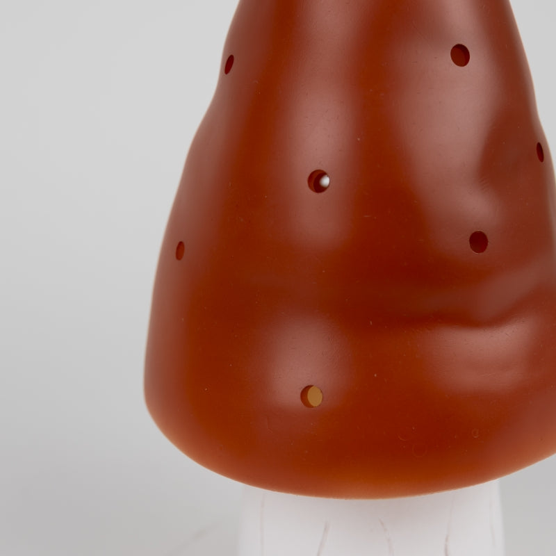 Egmont Toys Paddenstoellamp Small Brick, roodbruin met warme sfeerverlichting