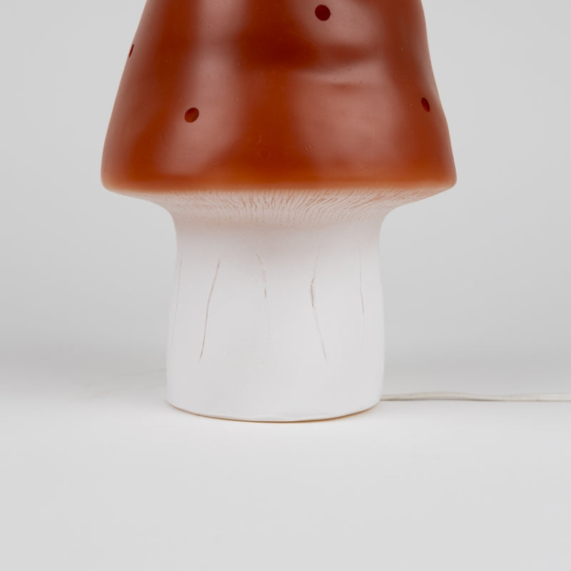 Egmont Toys Paddenstoellamp Small Brick, roodbruin met warme sfeerverlichting