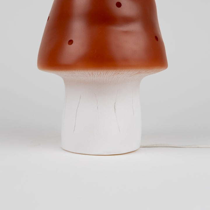 Egmont Toys Paddenstoellamp Small Brick, roodbruin met warme sfeerverlichting