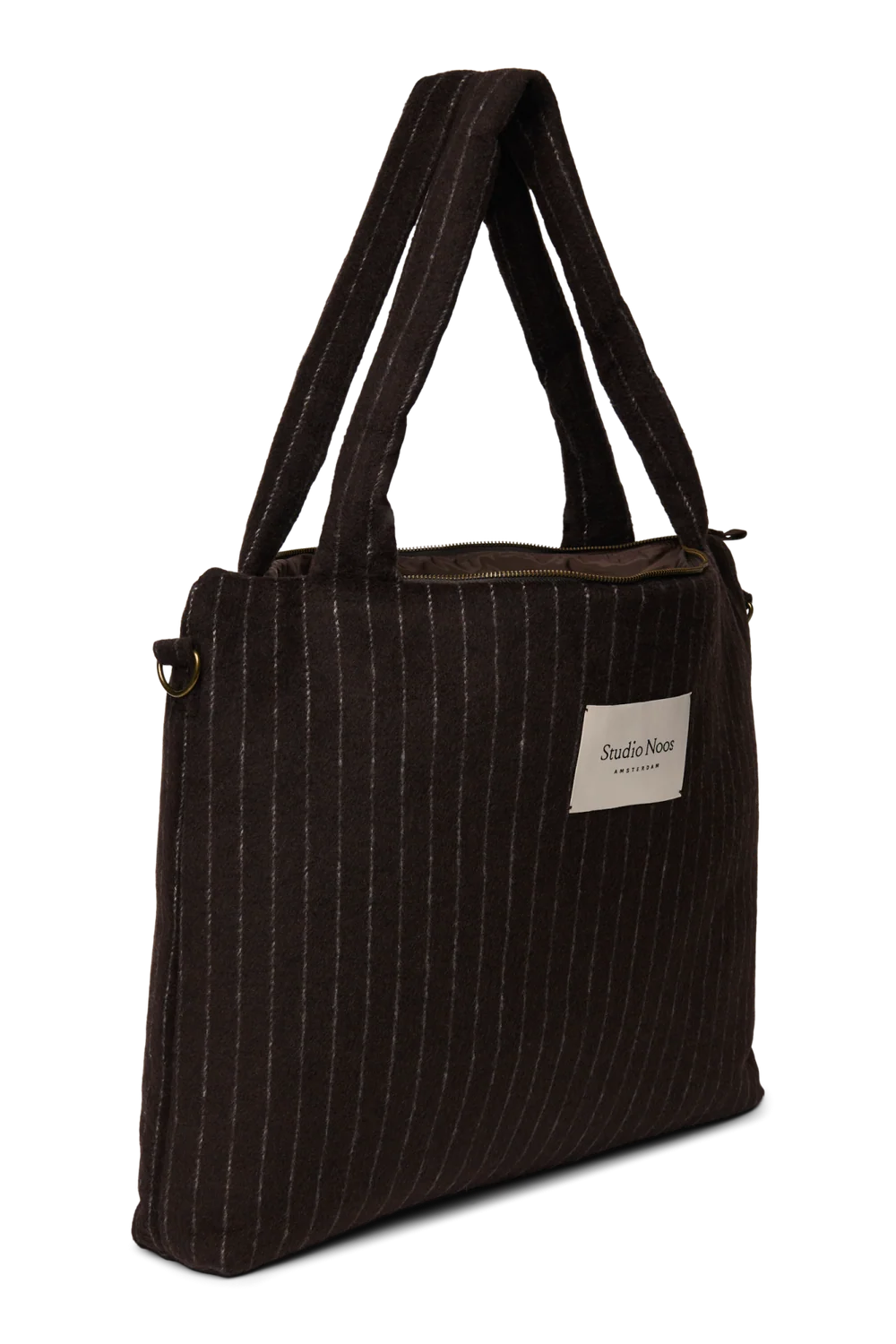 Studio Noos - Verzorgingstas Flannel Chalkstripe | Brown