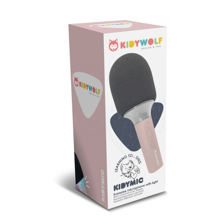 Roze Kidywolf Kidymic Karaoke Microfoon met ingebouwde luidspreker en Bluetooth