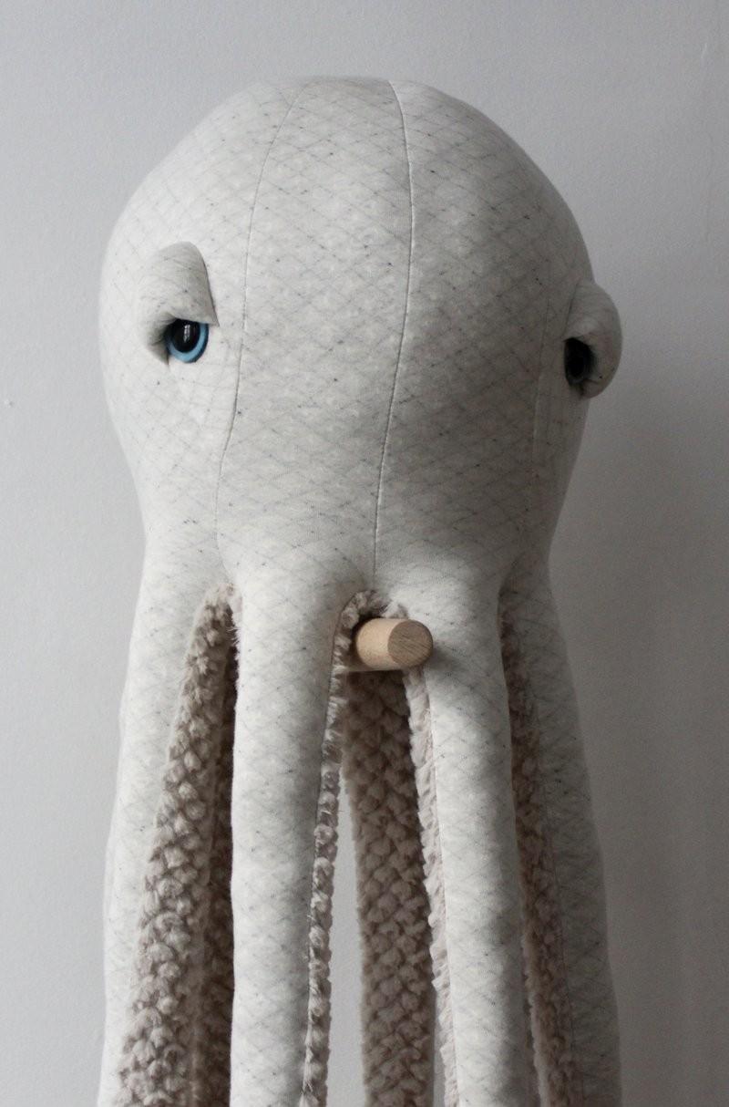 Knuffel Octopus Albino Big