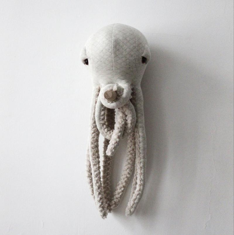 Knuffel Octopus Albino Small