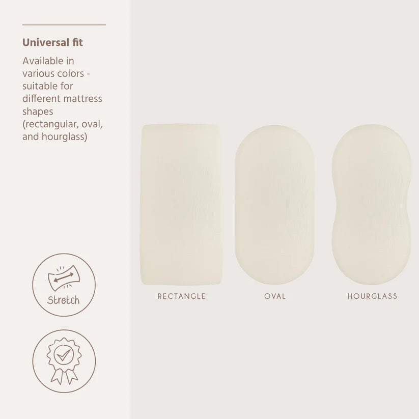 B-Boo - Hoeslaken Pre-Washed Hydrofiel 40x80cm | Soft Sand