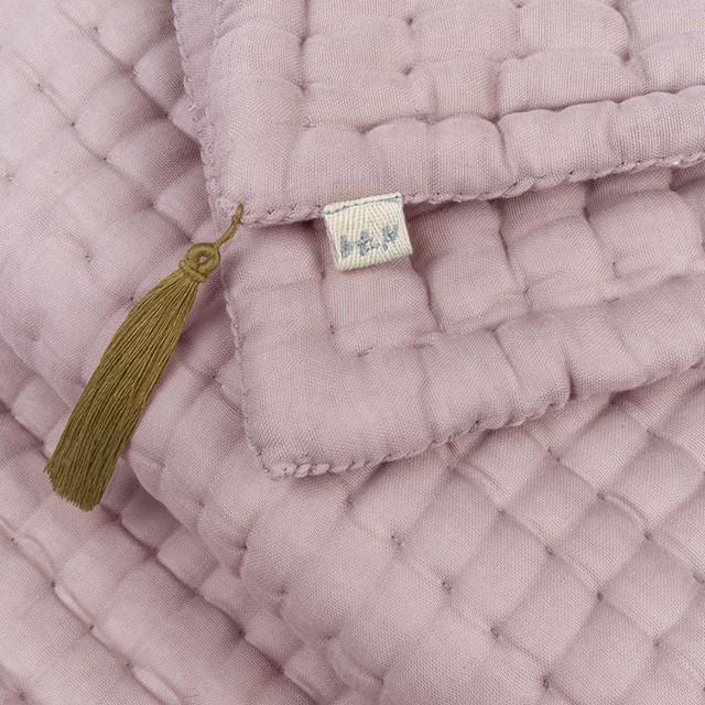 Deken 65 x 110 cm Tatami Quilt Dusty Pink