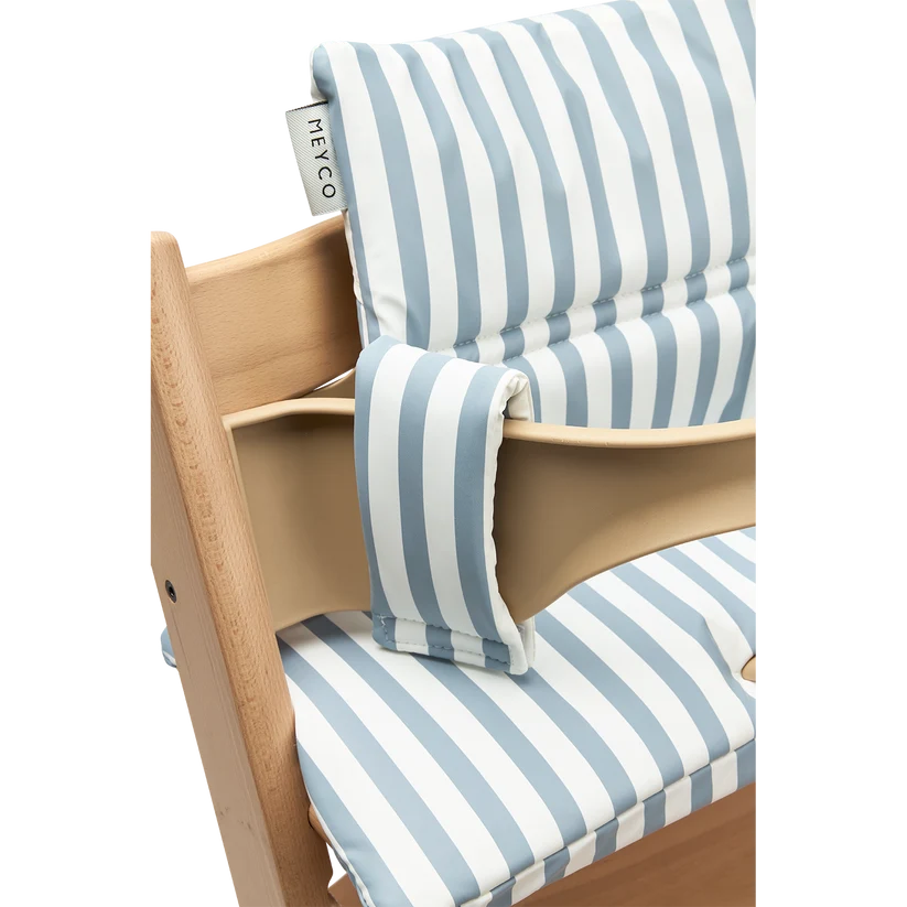 Meyco - Stoelverkleiner Meegroeistoel | Fat Stripe Jeans Blue