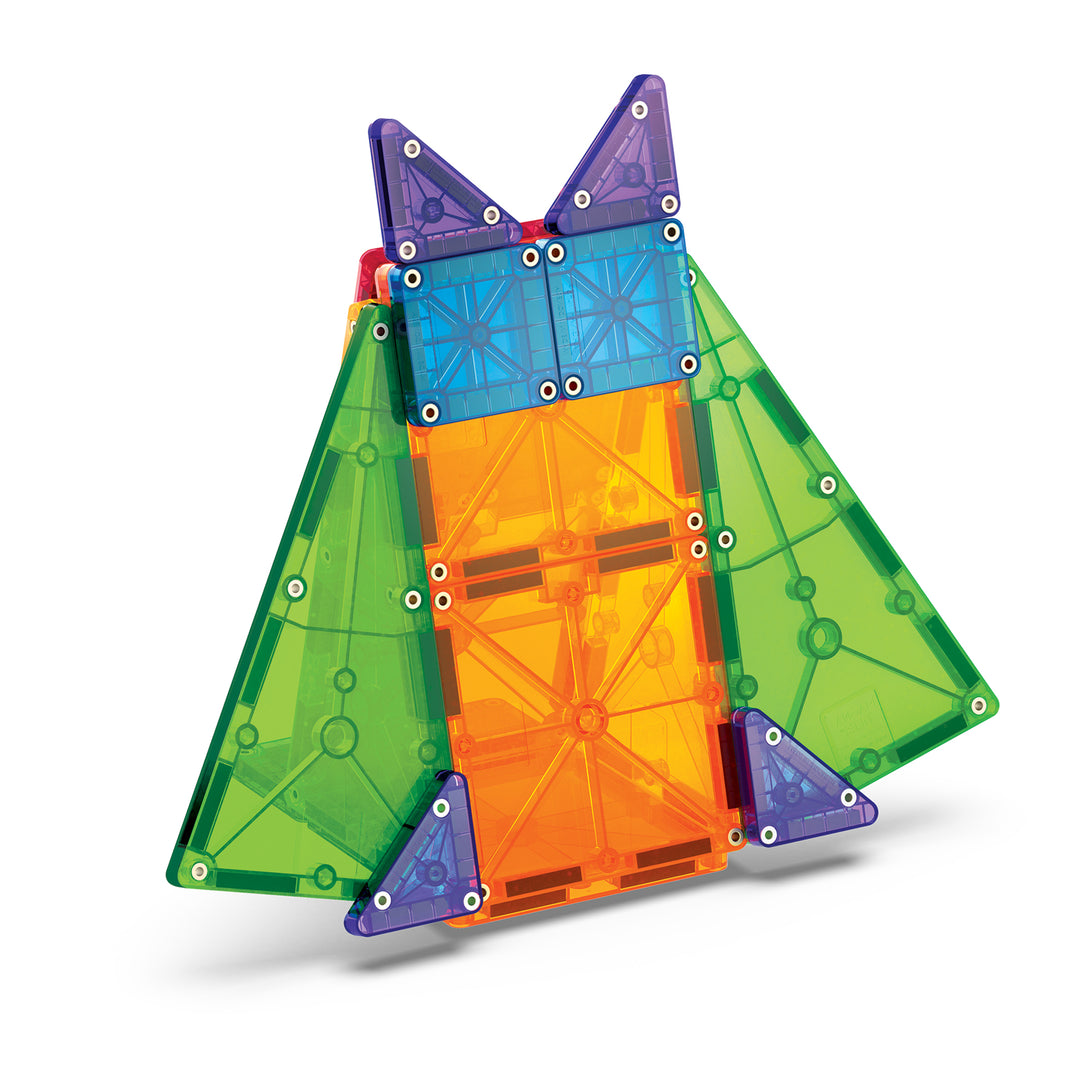 Magna-Tiles Combo set met 20 kleurrijke magnetische bouwblokken, inclusief klassieke tegels en Micromags voor gedetailleerde bouwwerken