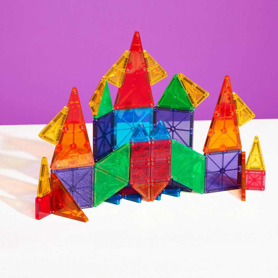 Magna-Tiles Combo set met 46 kleurrijke magnetische bouwblokken, inclusief klassieke tegels en Micromags voor gedetailleerde bouwwerken