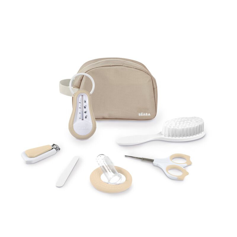 Beaba - Verzorgingsset 7 Accessoires Met Toilettas | Clay