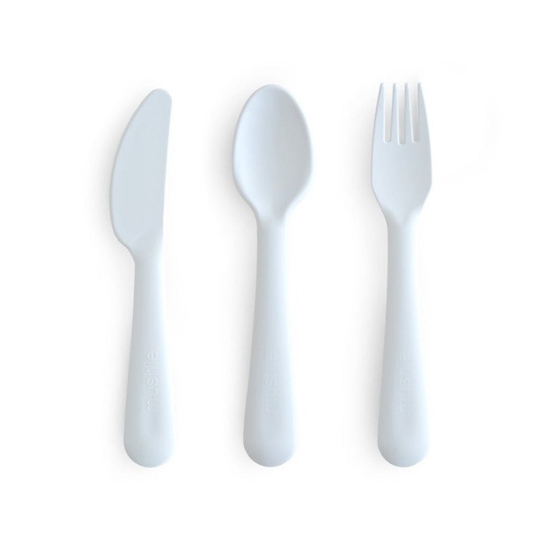 Mushie - Bestek Set (3-delig) | Powder Blue