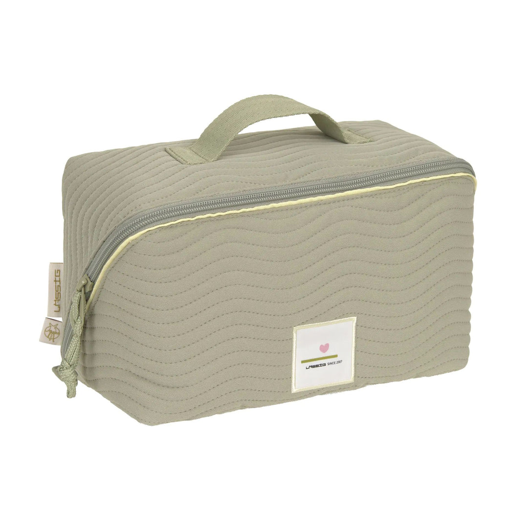 Lässig Toilettas Flex Mint met quilted structuur als verzorgingstas en commode organizer