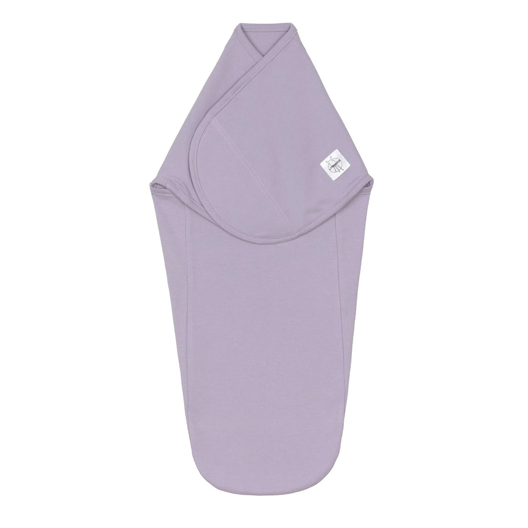 Lässig inbakerslaapzak 0.7 TOG in pastel lila van biologisch katoen voor baby’s 0-3 maanden