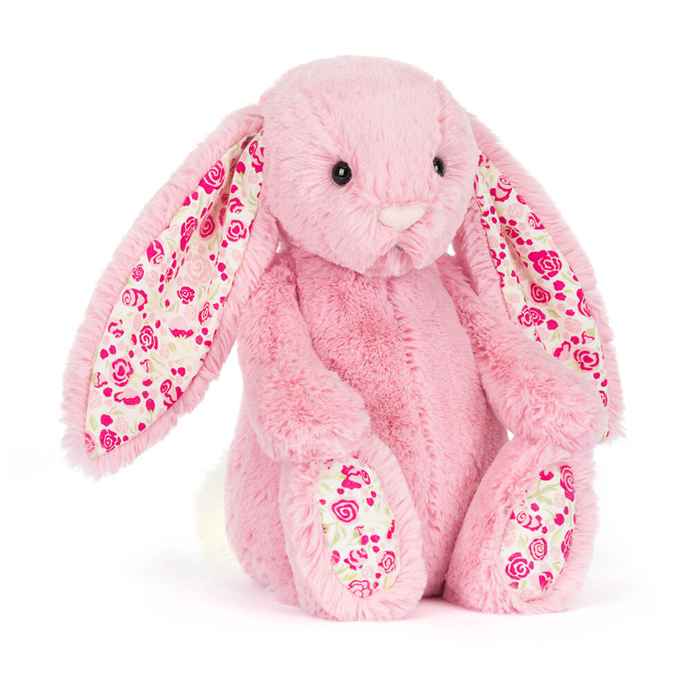 Jellycat Blushkin Blossom Luxe Bunny knuffel met lange zachte oren