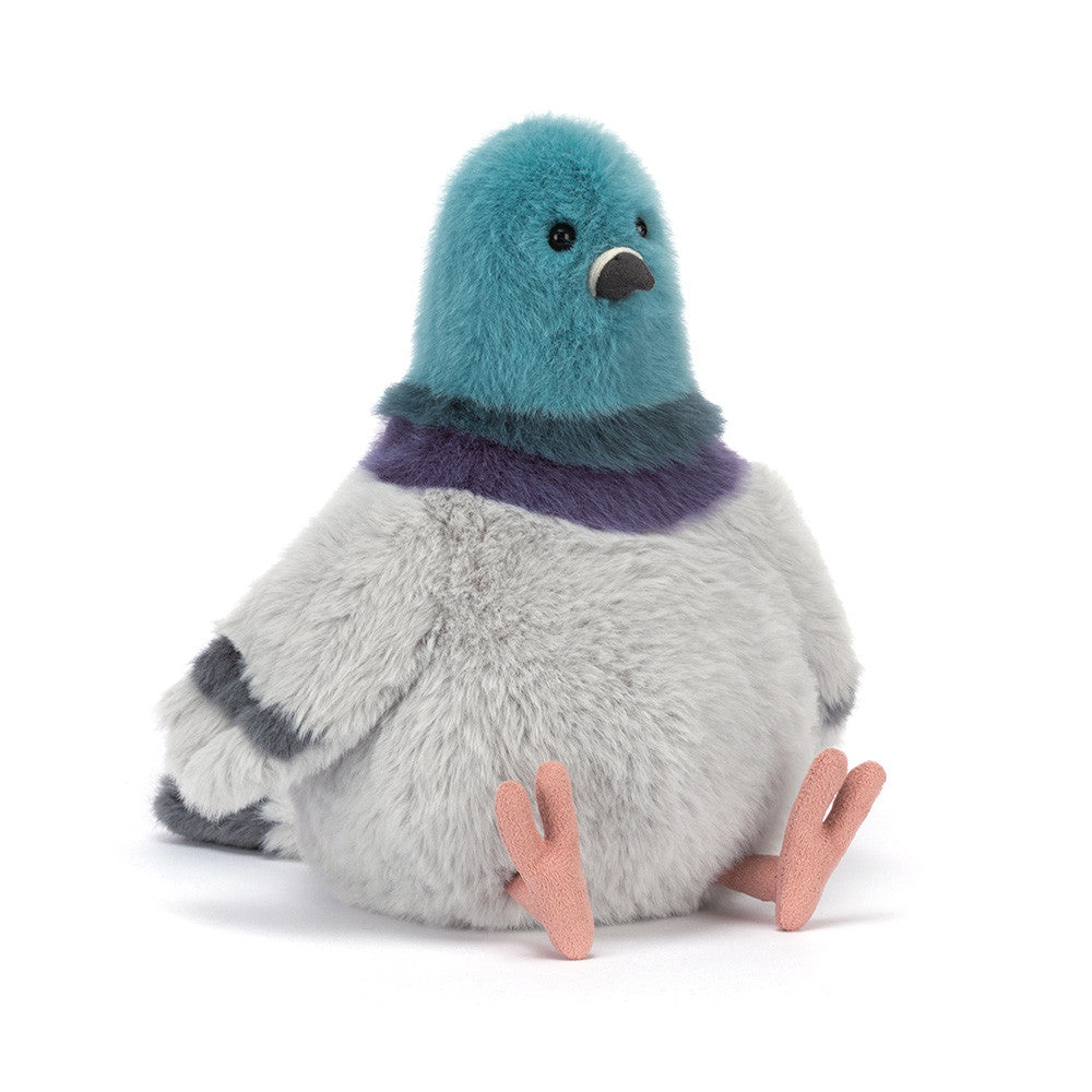 Jellycat Strutton Pigeon knuffel duif van zacht pluche met grappige uitstraling