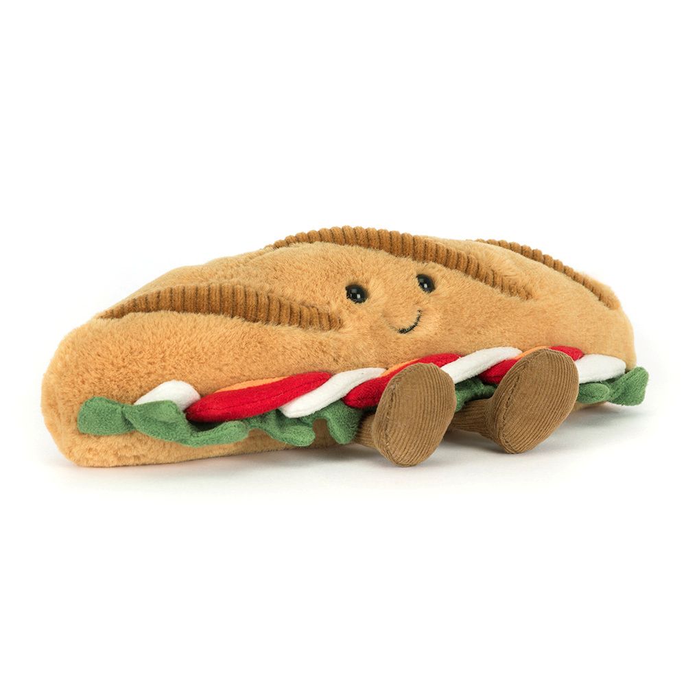 Jellycat Amuseables Caprese Baguette knuffel in broodvorm