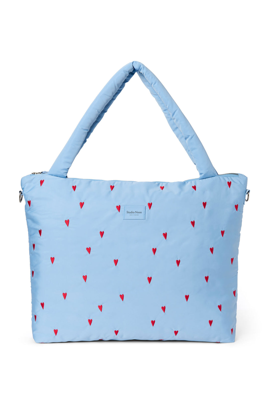Studio Noos - Verzorgingstas Puffy | Hearts Light Blue