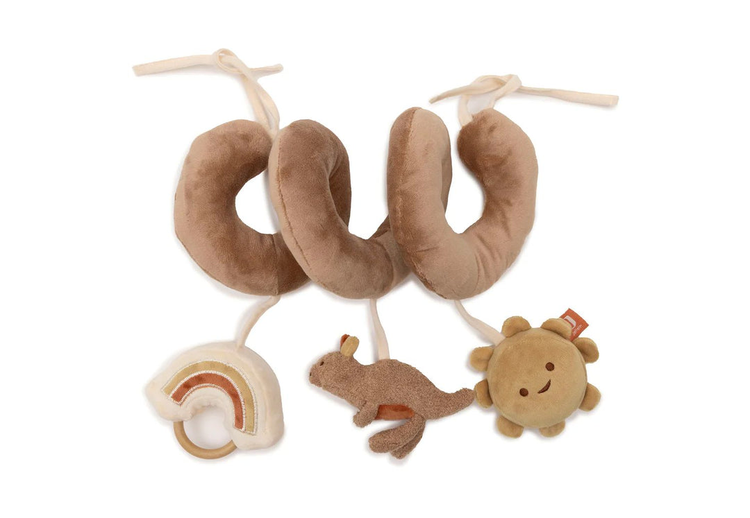 Jollein activiteitenspiraal Kangaroots met zon, kangoeroe en regenboog voor box of maxi cosi