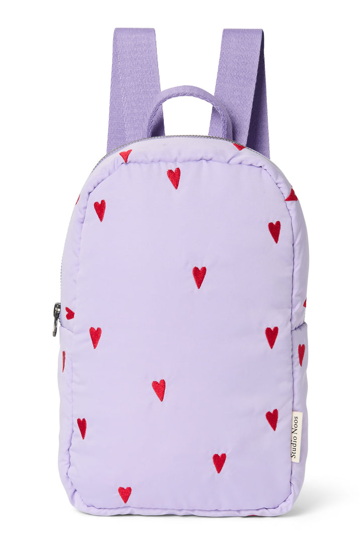 Studio Noos - Rugzak Puffy Mini Hearts | Purple