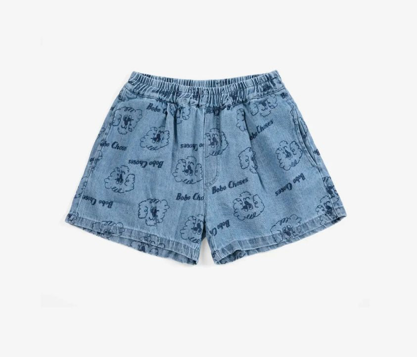 Bobo Choses - Short Pickles The Dog All Over Denim