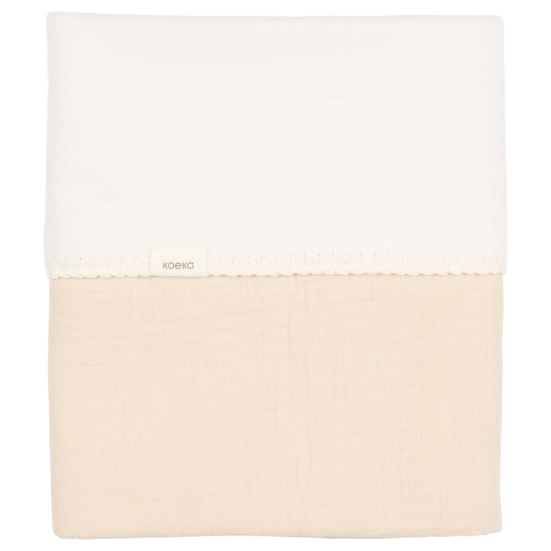Koeka - Deken Cotton Fleece Faro 100 x 150 cm | Warm White