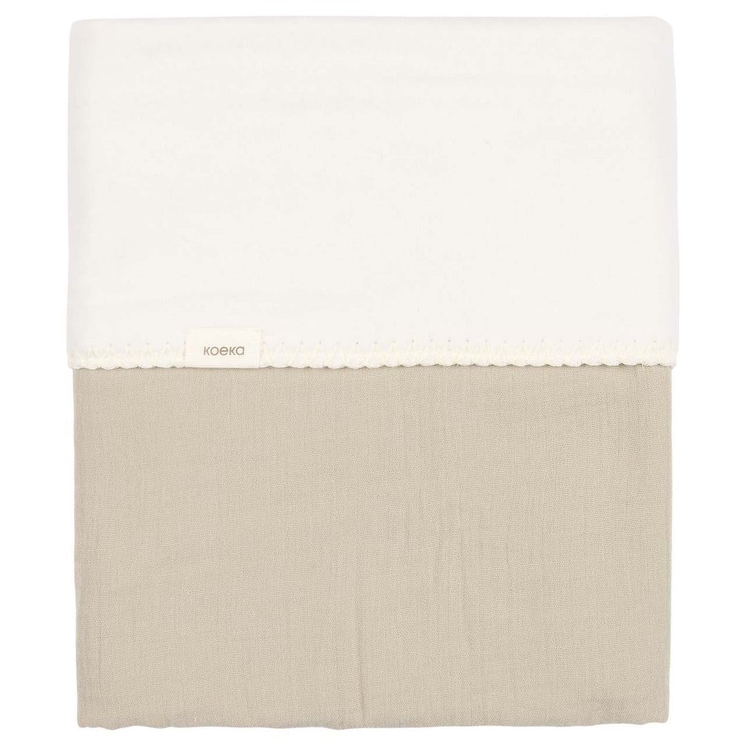 Koeka - Deken Wieg Cotton Fleece Faro 100 x 75 cm | Sage