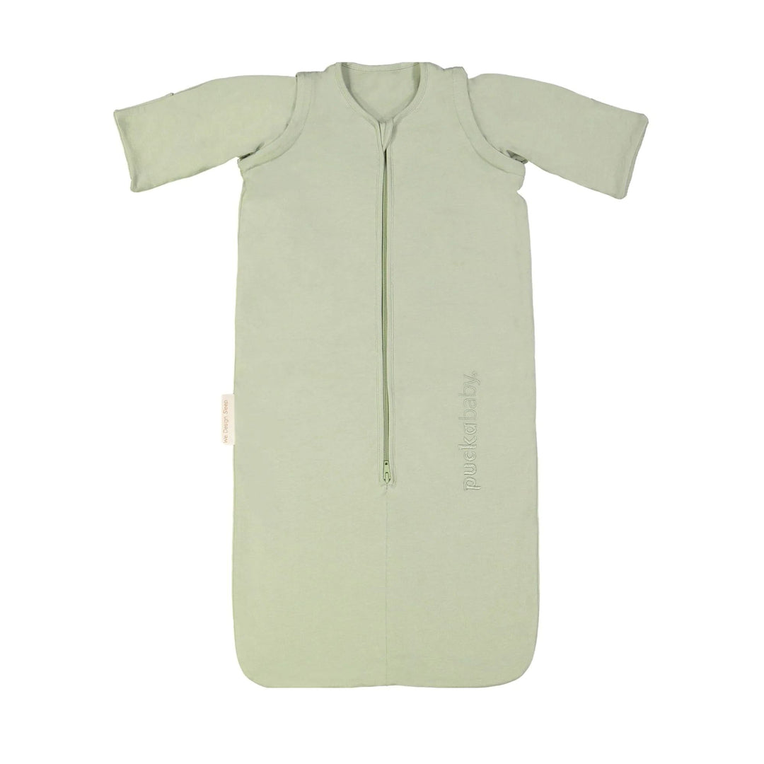 Puckababy The Bag Newborn slaapzak 0-6 maanden 1.0 TOG in Olive met afritsbare mouwen en geïntegreerde buikband