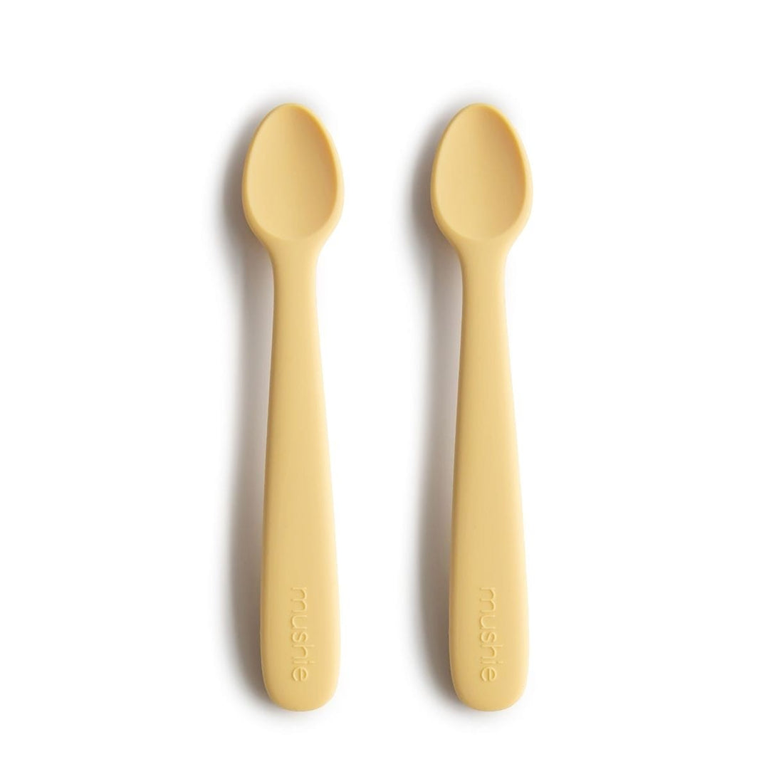 Mushie - Set Lepels Baby (2pack) | Pale Daffodil