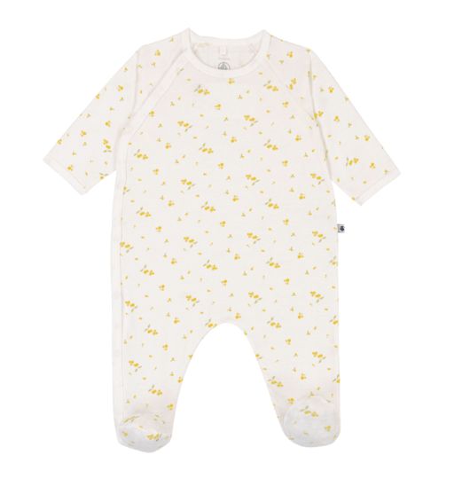 Petit Bateau - Pyjama Voetjes | Wit/Multiclor