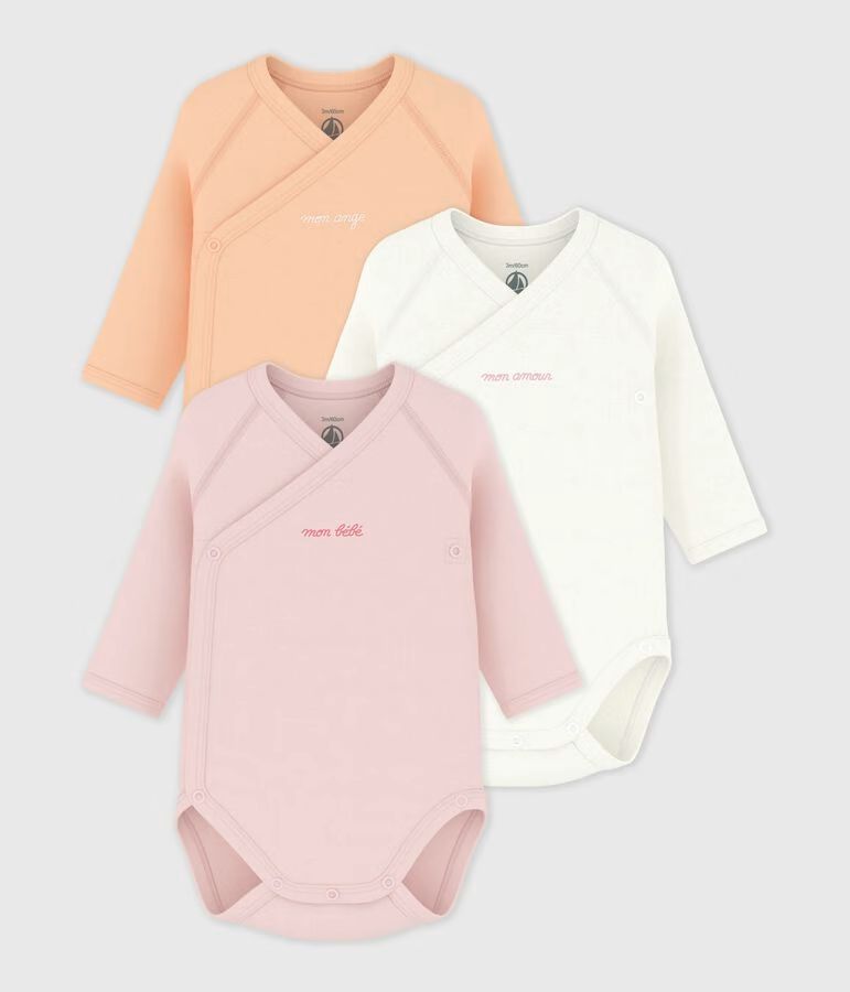 Petit Bateau - Set Body's Lange Mouwen | Roze/Oranje