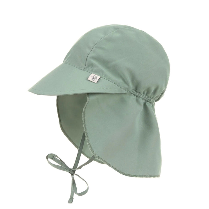 Lassig zonnehoedje met flap Green