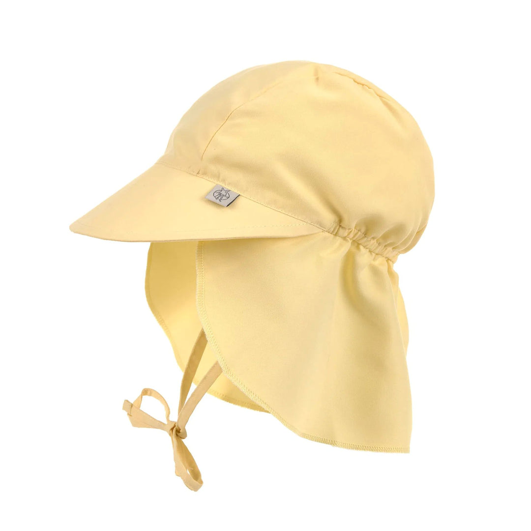 Lassig zonnehoedje met flap Pale Yellow