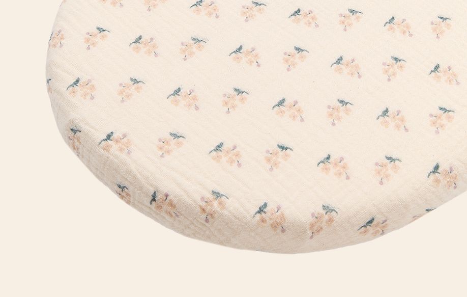 Nobodinoz - Hoeslaken Wabi-Sabi Newborn 80 x 40 x 15 cm | Darling