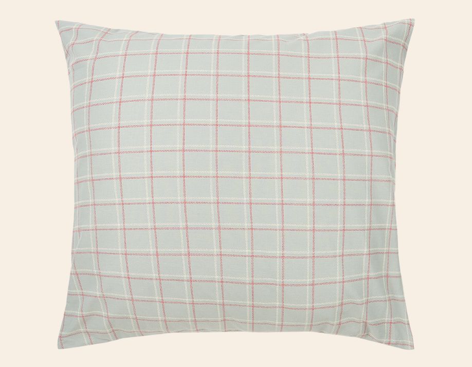 Nobodinoz - Kussensloop Sheldon 60x60 cm | Blue Red Checks