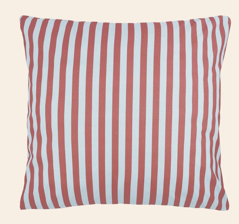 Nobodinoz - Kussensloop Sheldon 60 x 60 cm | Maroon Stripes