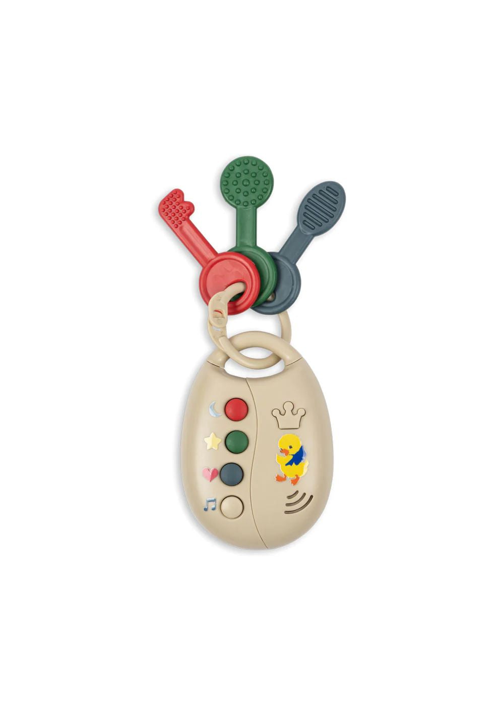 Konges Slojd My First Keys activiteitenspeeltje met bijtring en geluiden voor baby