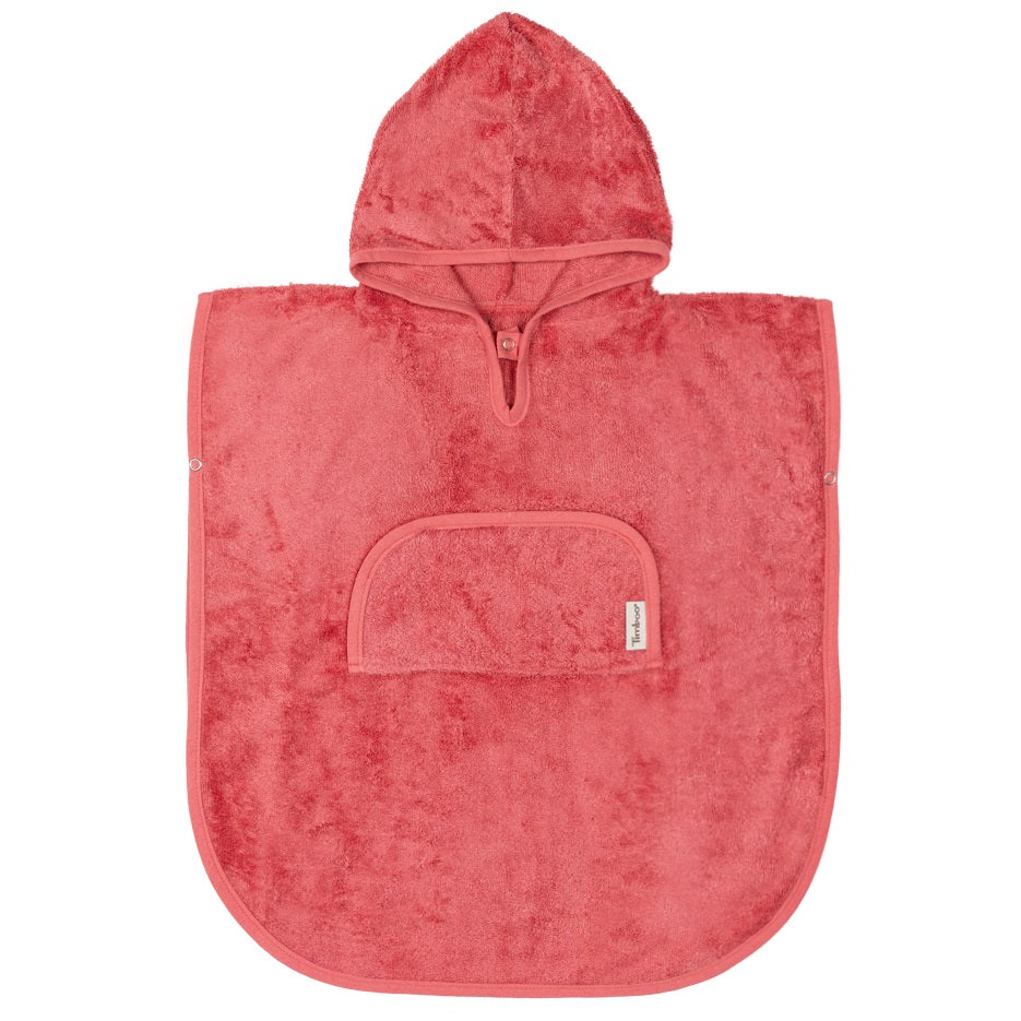 Timboo - Poncho V-Neck (2-4j) | Raspberry Rose