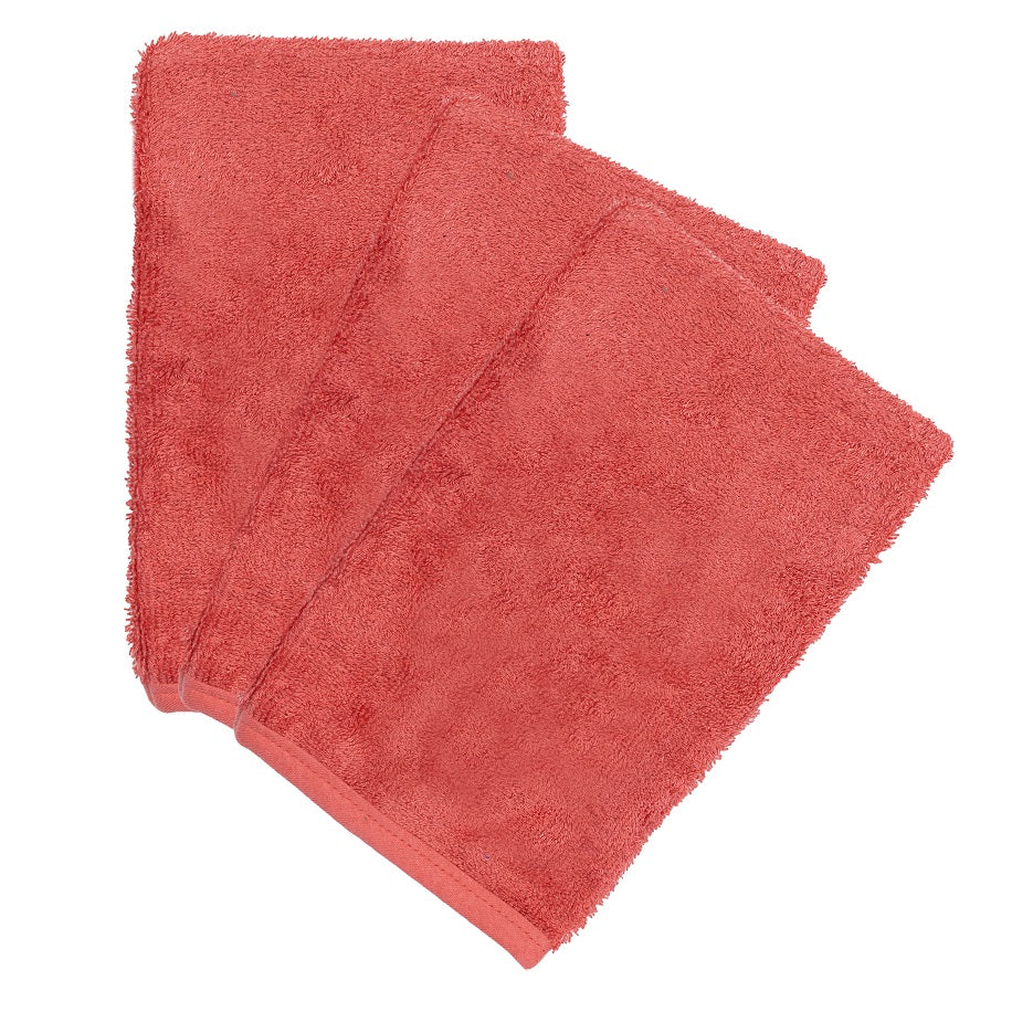 Timboo - Washandjes (3pack) | Raspberry Rose