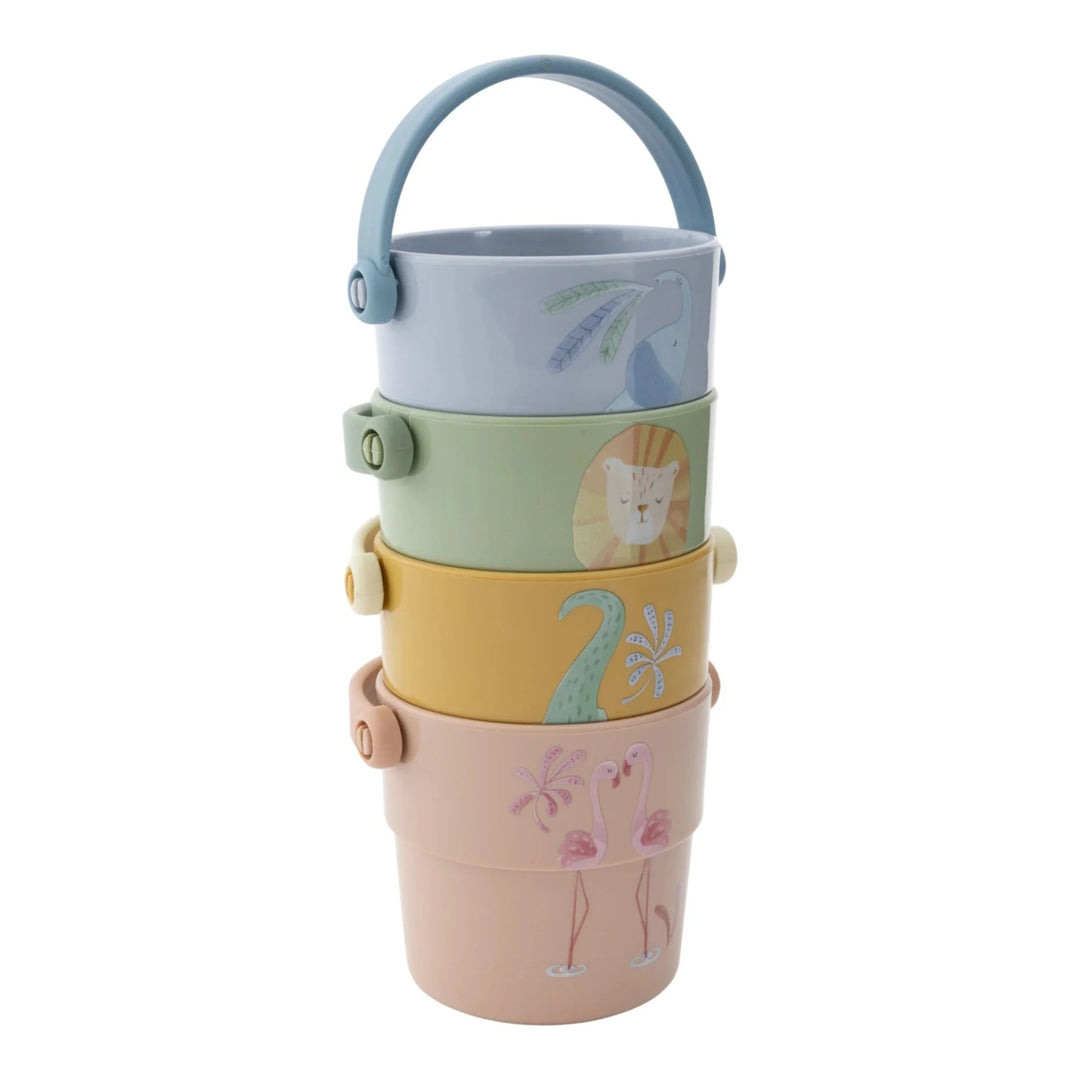 Little Dutch badbekers Safari Friends voor baby’s