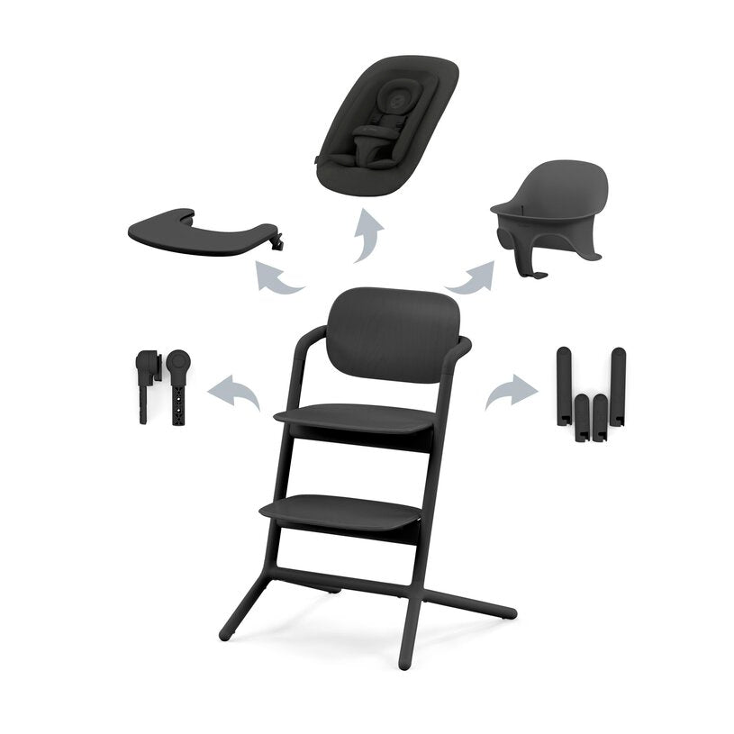 Cybex - Eetstoel Lemo 4-in-1 | Black