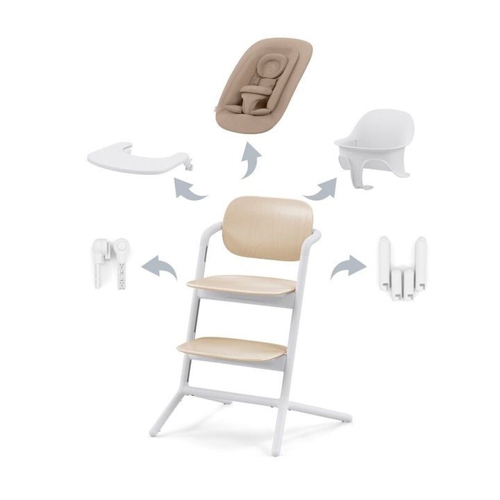 Cybex eetstoel Lemo 4-in-1 Sand White