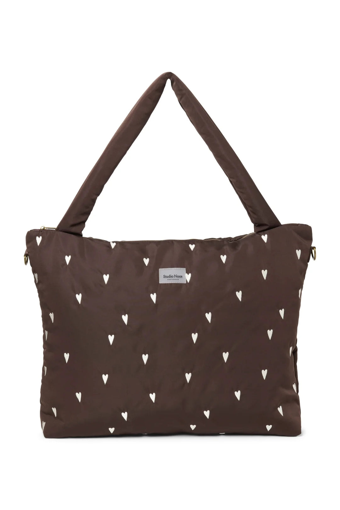 Studio Noos - Verzorgingstas Puffy | Brown Hearts