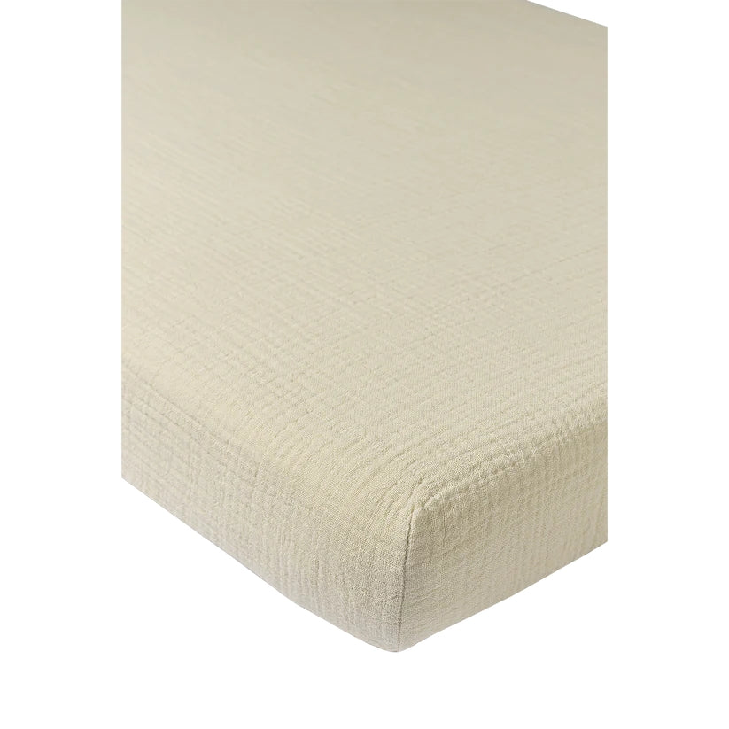 B-Boo - Hoeslaken Pre-Washed Hydrofiel 60x120cm | Soft Sand