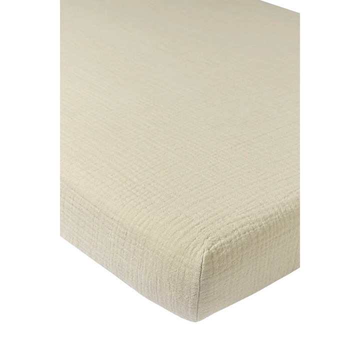 B-Boo hoeslaken pre-washed hydrofiel 40x80 cm Soft Sand