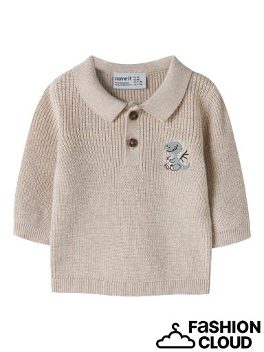 Name It - Knitted Cardigan Kolla Peyote Melange
