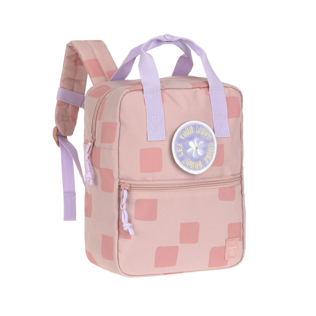 Lassig - Rugzak Mini Square Pattern Party Rose