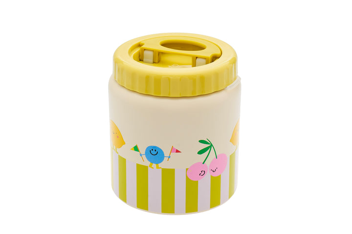 The Cotton Cloud thermisch voedingspotje Cherry Pop 500 ml van roestvrij staal