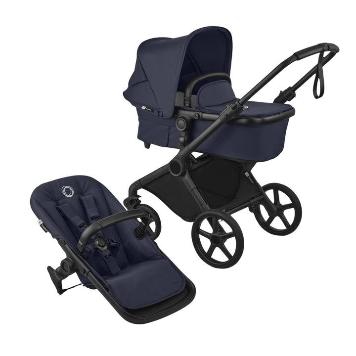 Bugaboo Cub kinderwagen Black Deep Indigo met all-terrain wielen