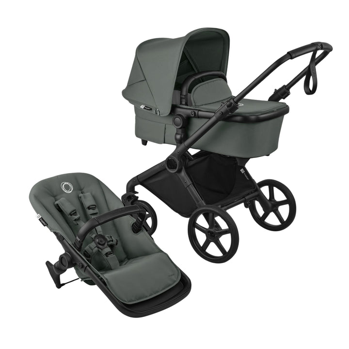 Bugaboo Cub kinderwagen Black Forest Green met all-terrain wielen