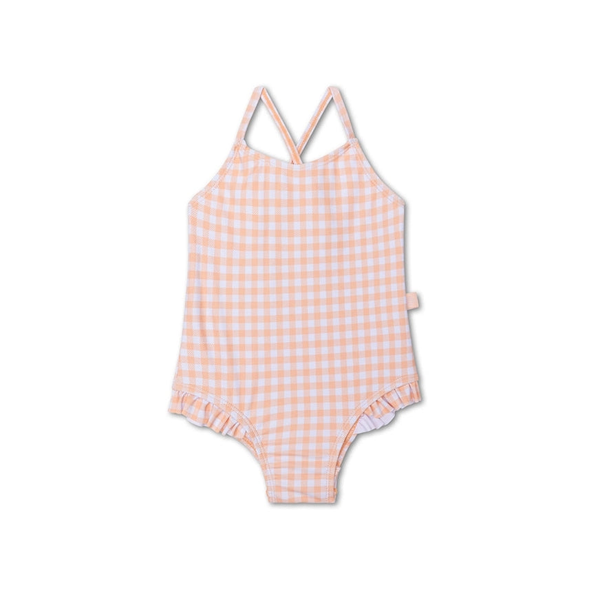 Swim Essentials - Badpak Sunset Grid | Oranje